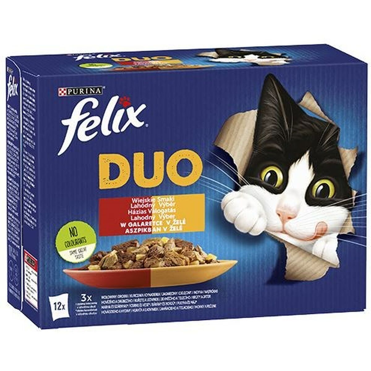 Kattmat Purina                                 Kyckling Kalkon Kalvkött Lamm Lever Fåglar 12 x 85 g