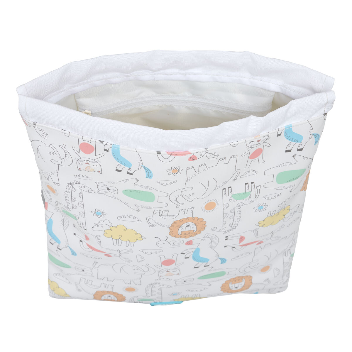 Skopåse med remmar Safta Zoo Beige 26 x 34 x 1 cm - 3