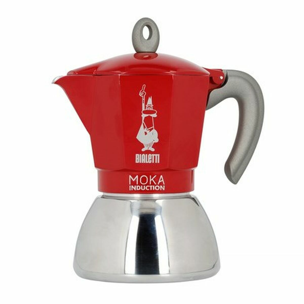 Italiensk Kaffepanna Bialetti Moka Induction Svart Rostfritt stål Aluminium 300 ml 6 Koppar