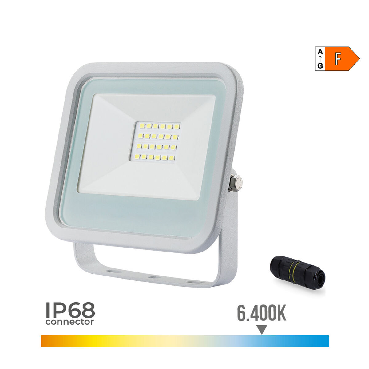 Floodlight/Projektorlampa EDM 70373 Vit F 20 W (6400 K) - 4