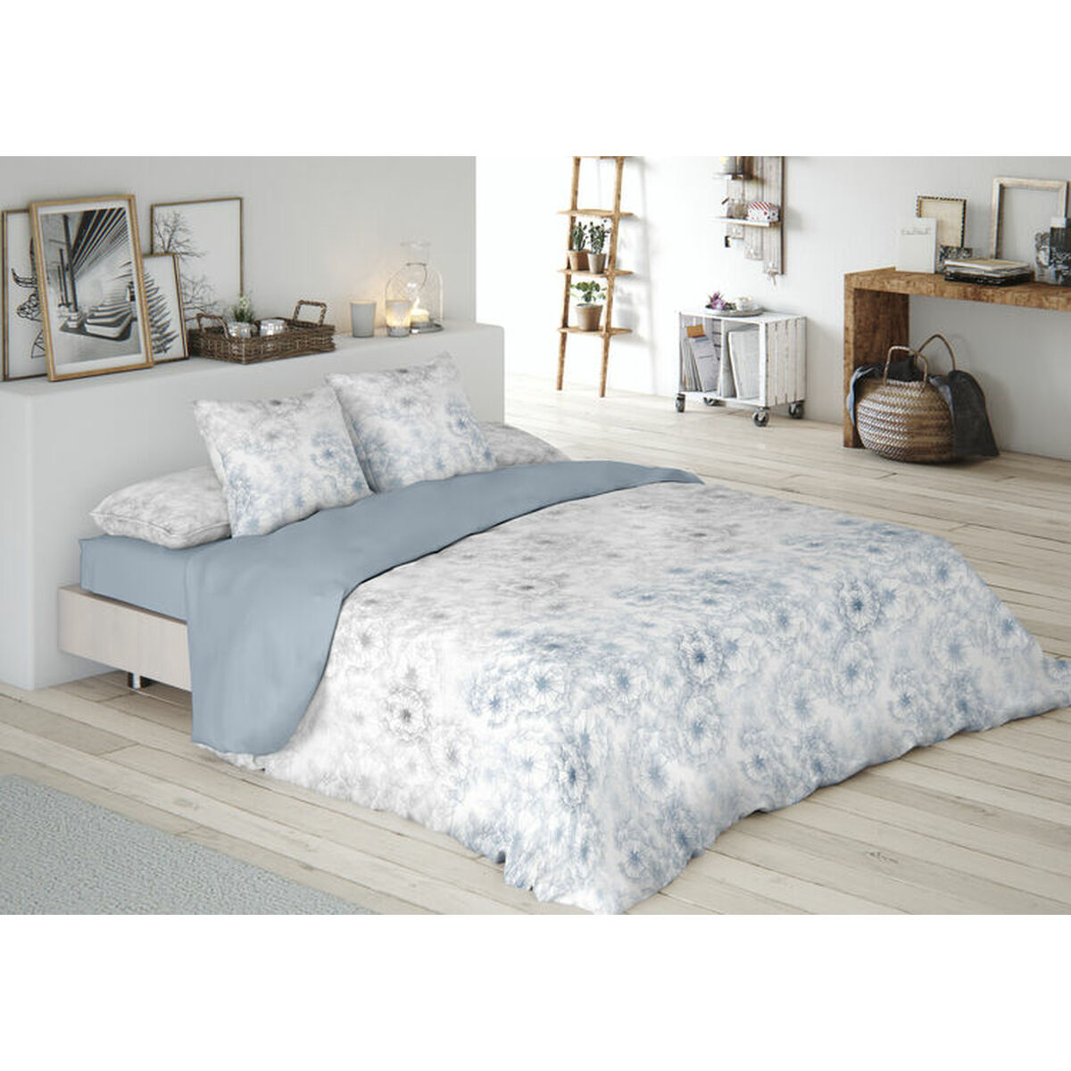 Täckslagsset Pierre Cardin JEWEL Blå Säng 150 3 Delar - 2