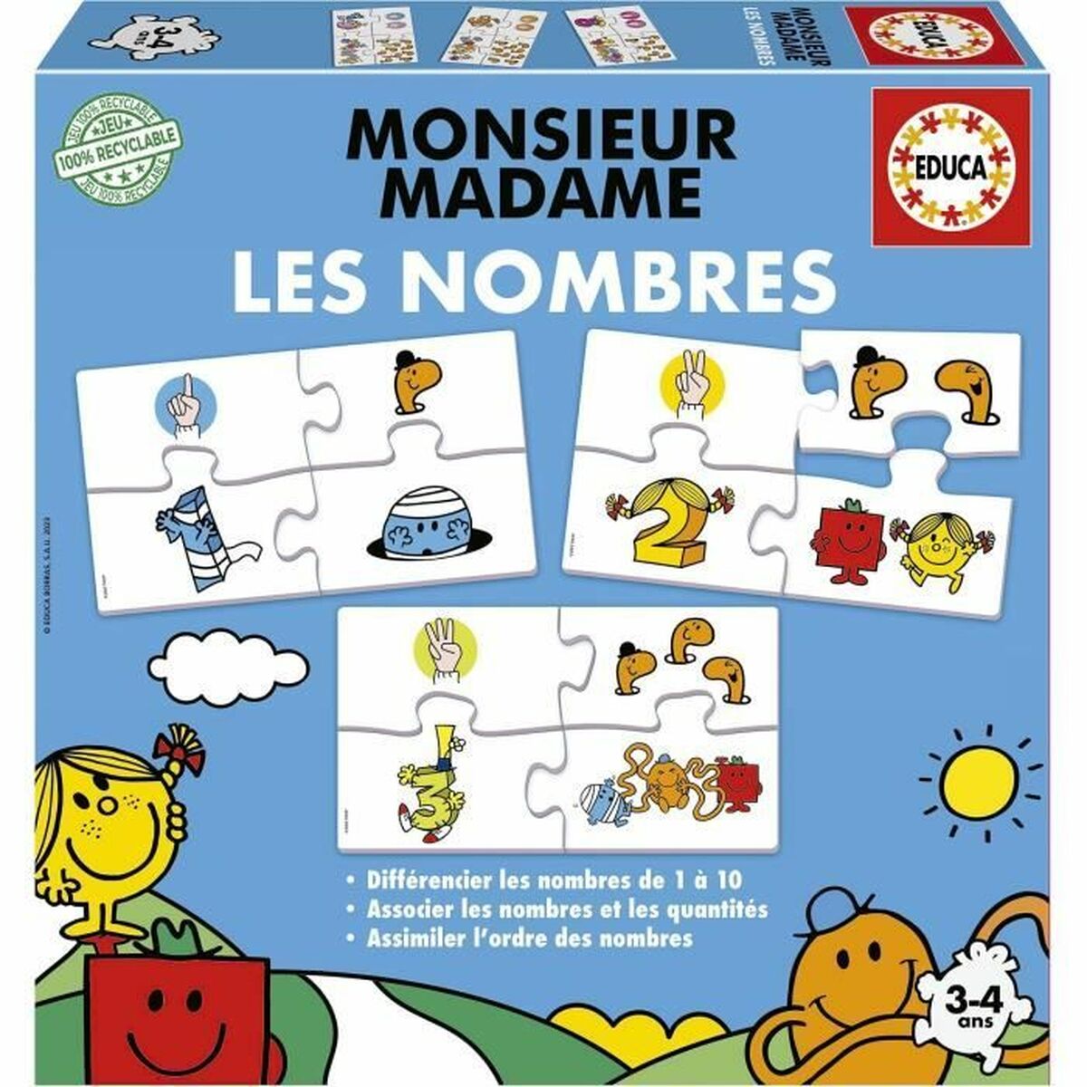 Utbildningsspel Educa Mr. Men and Women