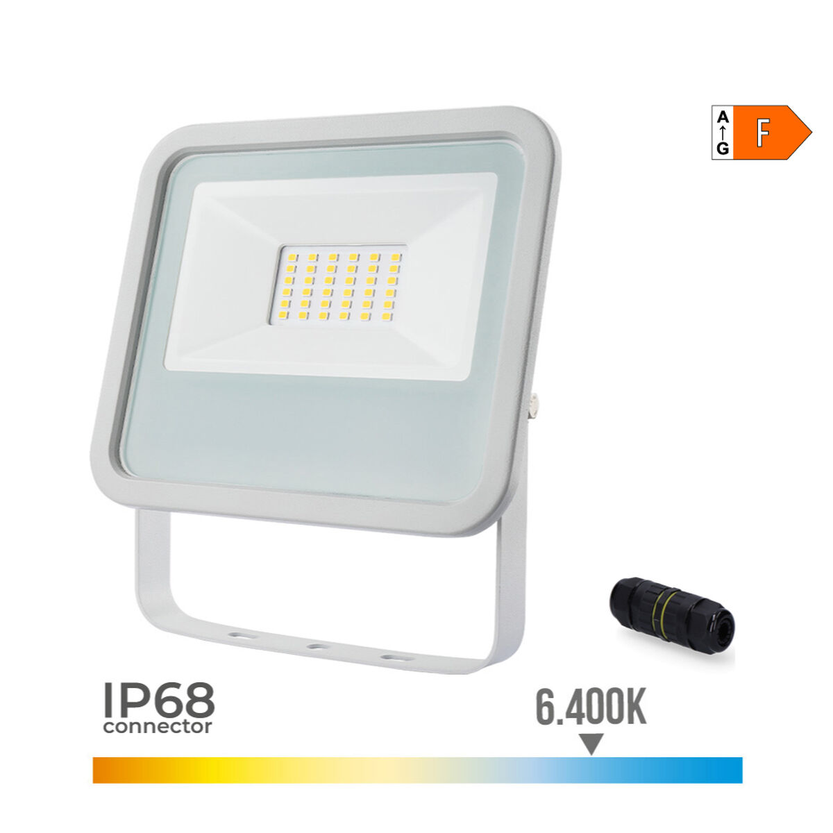 Floodlight/Projektorlampa EDM 70374 Vit F 30 W 2100 Lm (6400 K) - 4