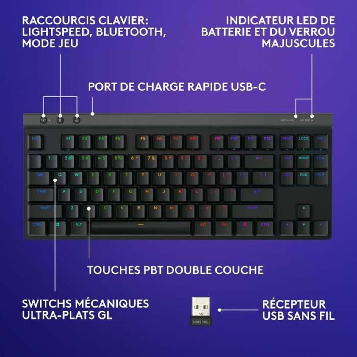 Tangentbord Logitech 920-012546 Svart - 6