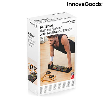 Upphävningsbräda med Motståndsband och Träningsguide Pulsher InnovaGoods