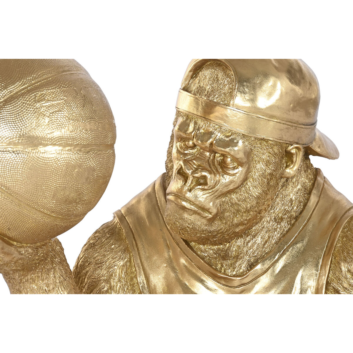 Prydnadsfigur Home ESPRIT Gyllene Gorilla 54 X 46 X 60,5 CM - 2