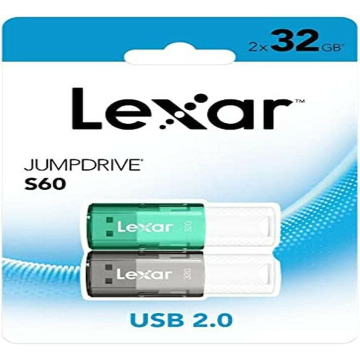 USB-minne Lexar JUMPDRIVE S60 Grön Grå 32 GB