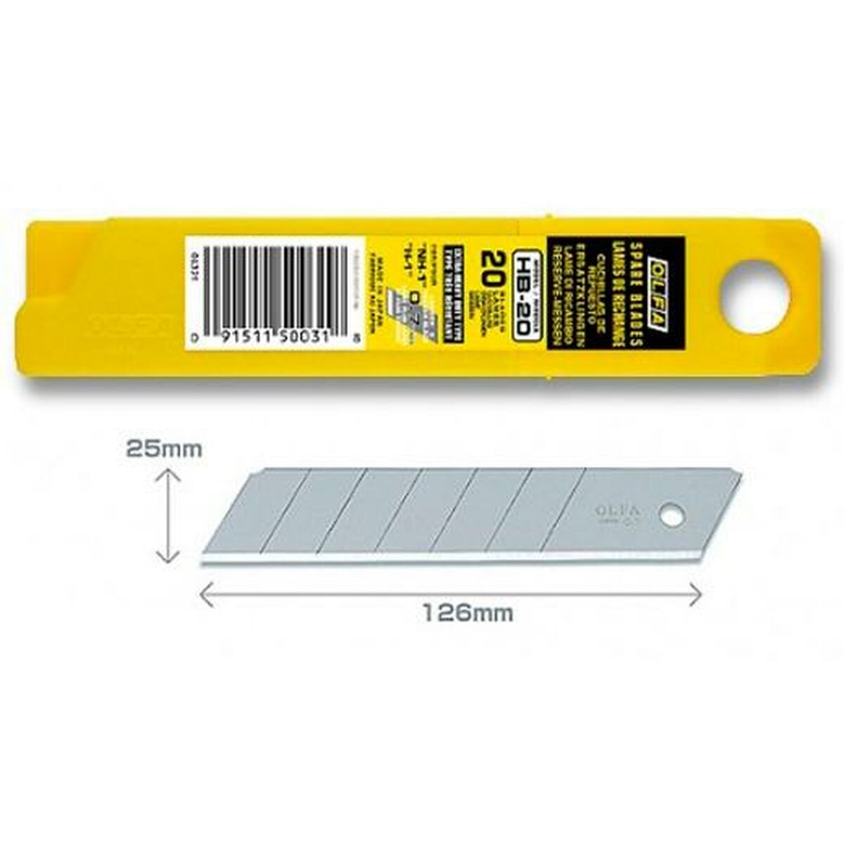 Skärblad Olfa 10 x 2,5 cm (6 antal) - 3