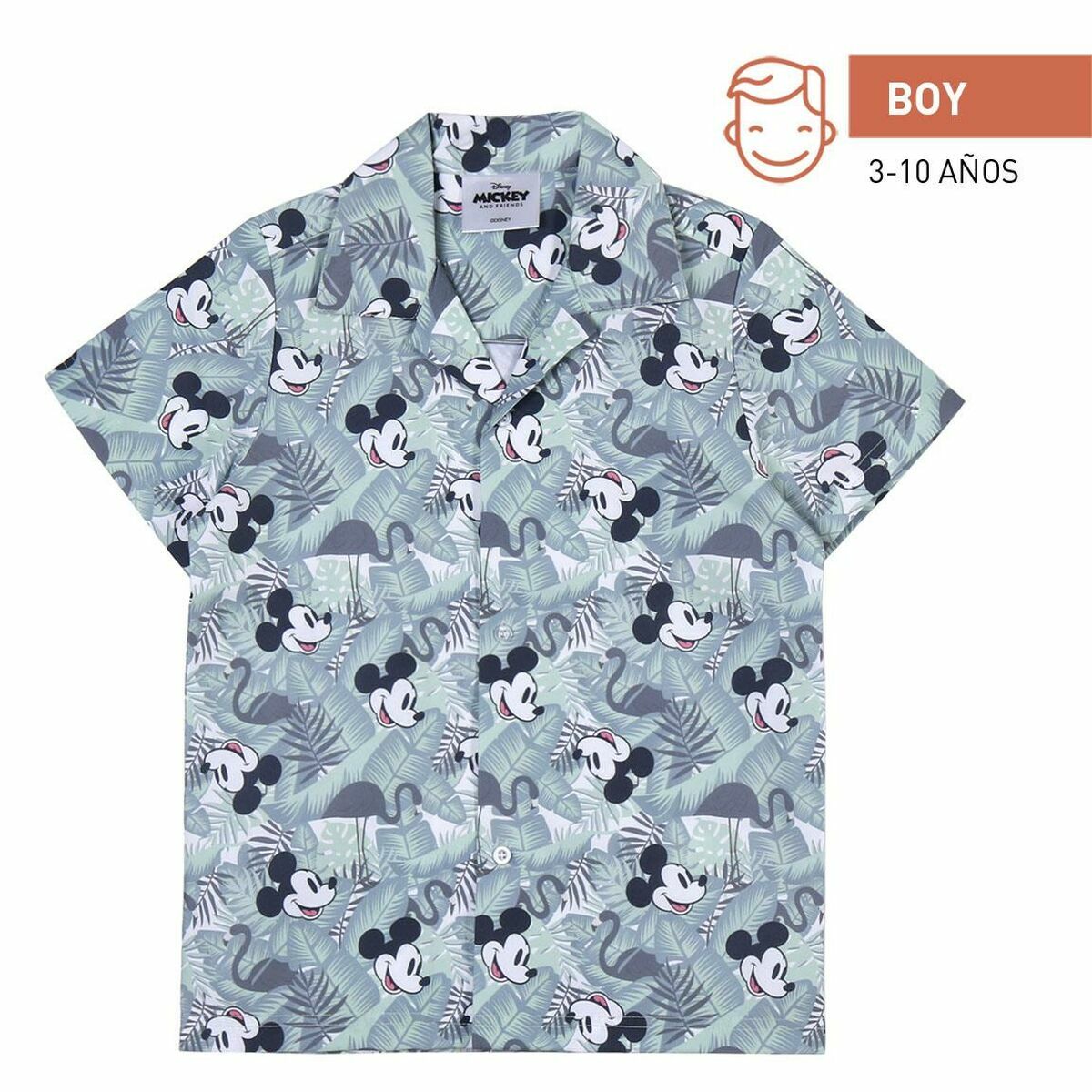 Skjorta Mickey Mouse Grön Ljusgrön