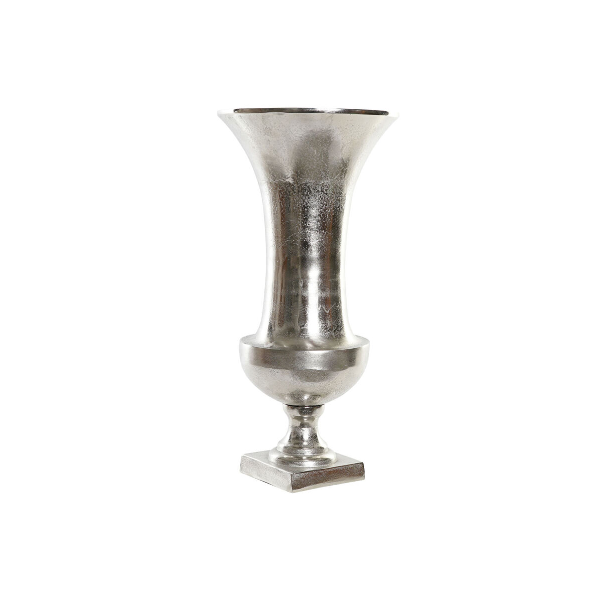 Vas Home ESPRIT Silvrig Aluminium Modern Vinglas 24 x 24 x 49 cm