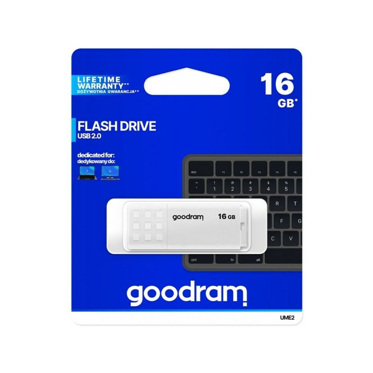 USB-minne GoodRam UME2 Vit 16 GB 5 MB/s-20 MB/s - 4