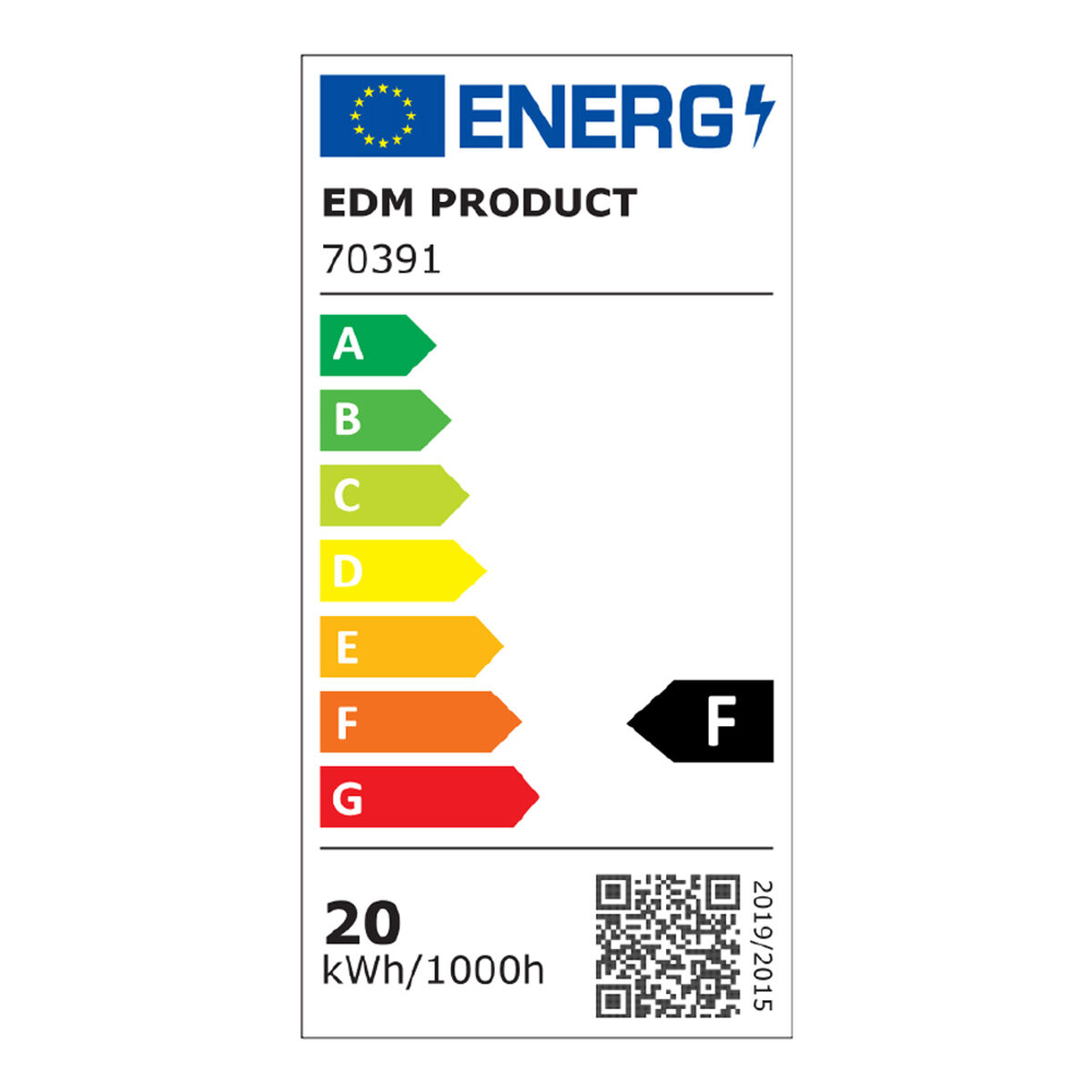 Floodlight/Projektorlampa EDM 70391 Vit F 20 W (6400 K) - 7
