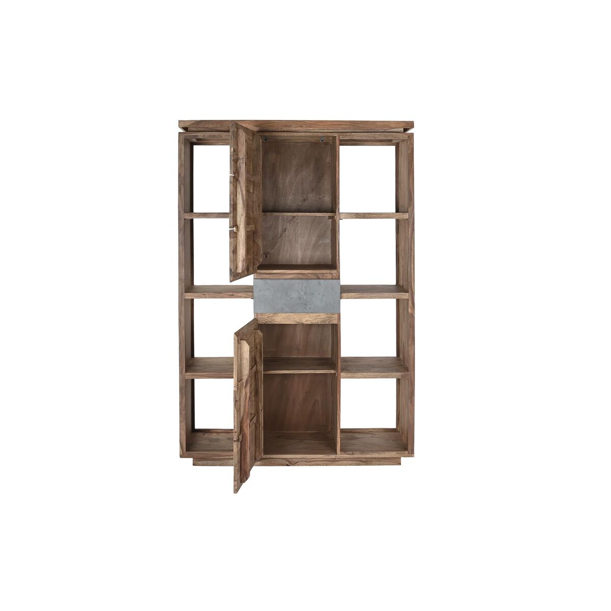 Bokhylla DKD Home Decor Sheesham Brun Grå Naturell Trä 120 x 40 x 185 cm - 11
