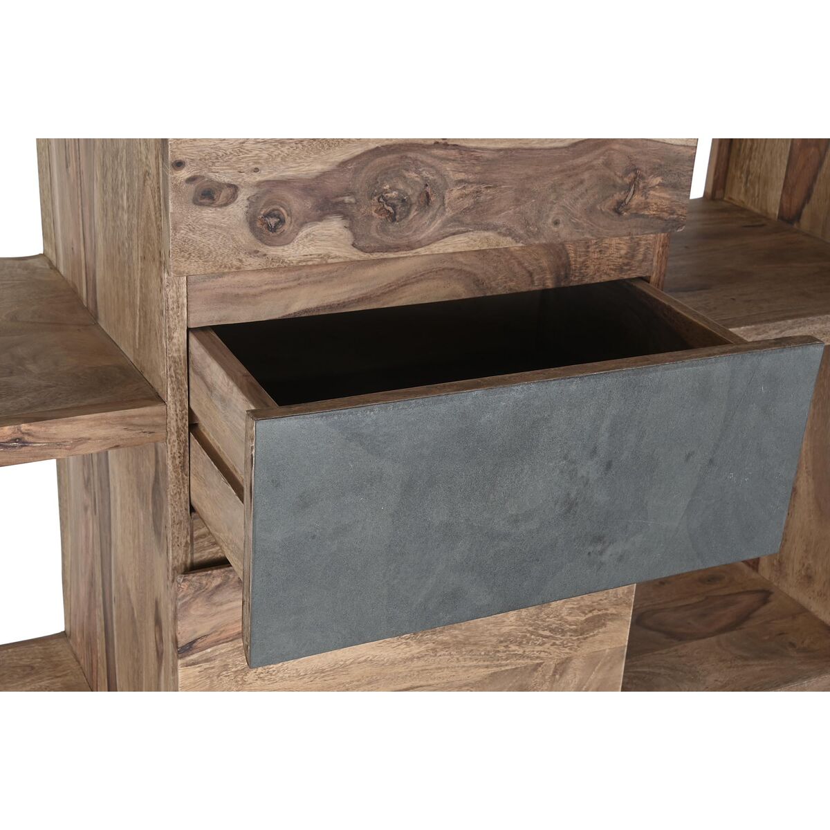 Bokhylla DKD Home Decor Sheesham Brun Grå Naturell Trä 120 x 40 x 185 cm - 6