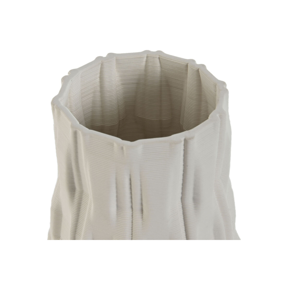 Vas Home ESPRIT Vit Stengods Modern 14,5 x 14,5 x 24 cm - 2