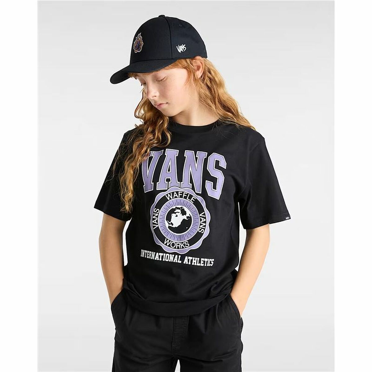 Barn T-shirt med kortärm Vans Inter V Ss Svart - 3