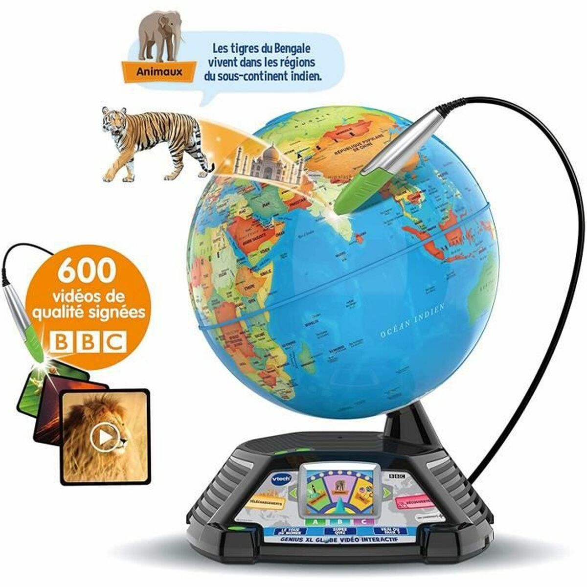 Interaktiv jordglob Vtech Genius XL Multicolour - 4