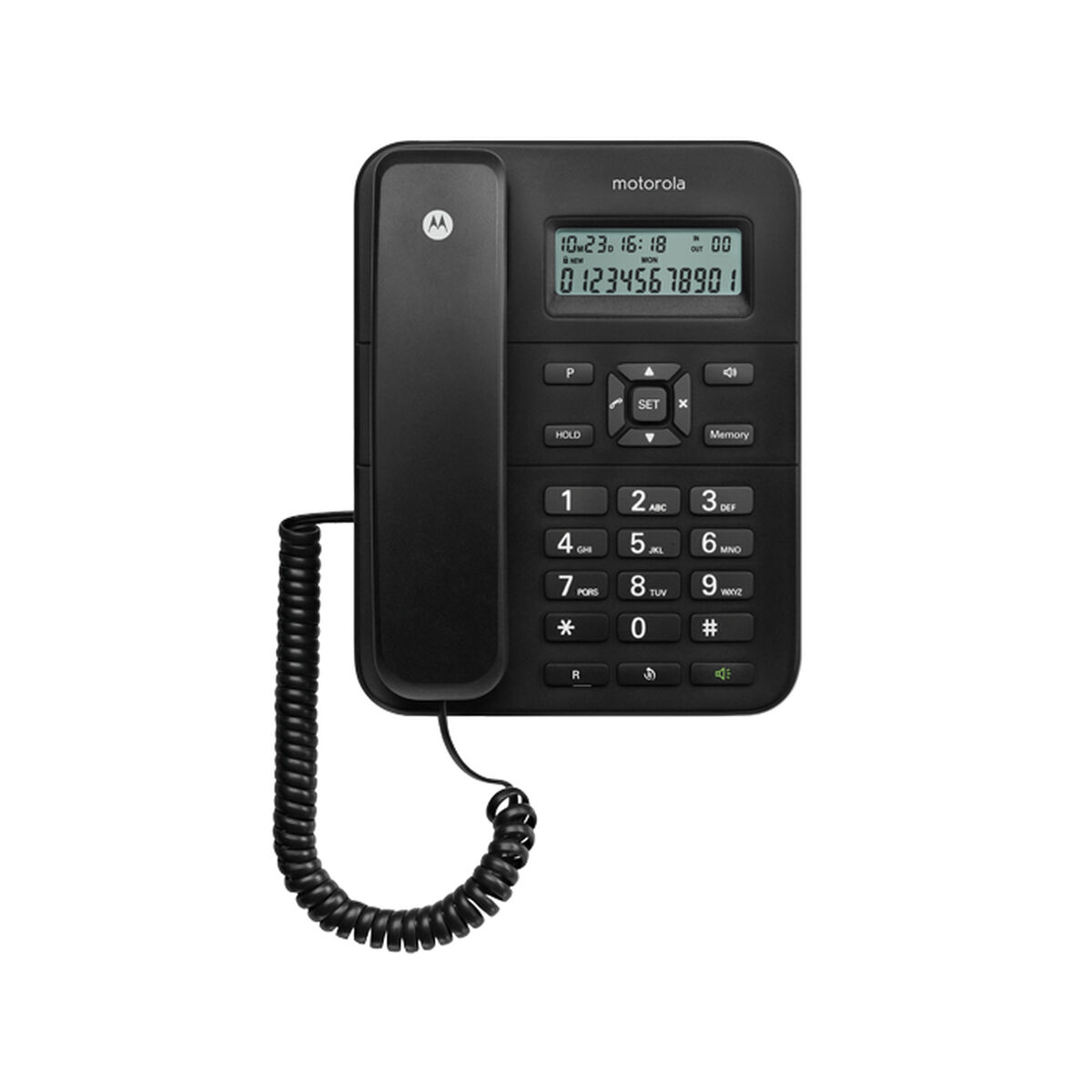 Markkabeltelefon Motorola Svart - 2