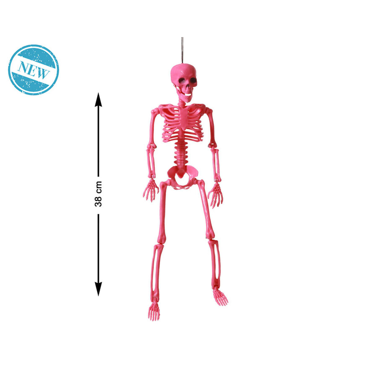 Halloweendekorationer Skelett 38 cm Rosa - 2
