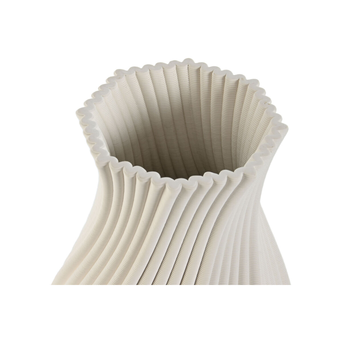 Vas Home ESPRIT Vit Stengods Modern 16 x 16 x 40 cm - 2