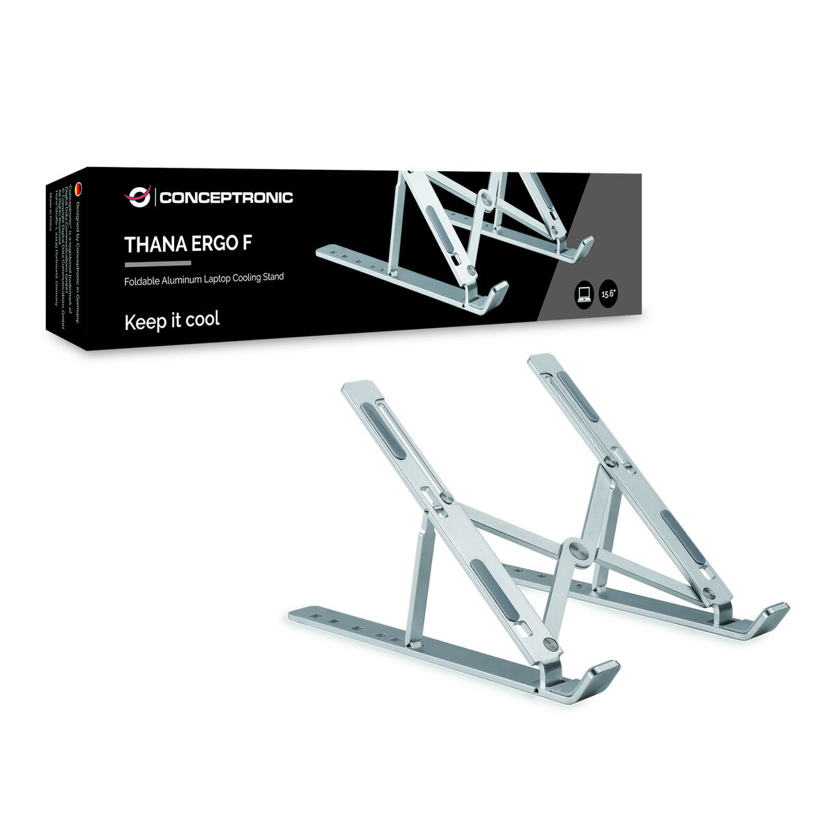 Kylplatta till laptop Conceptronic Thana Ergo F Silvrig - 9