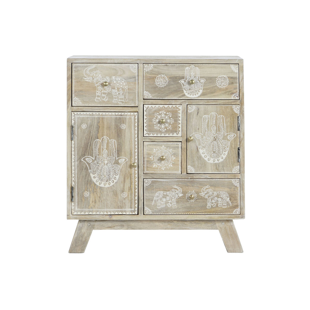 Byrå DKD Home Decor Naturell Mangoträ 61 x 33,5 x 68,5 cm - 10