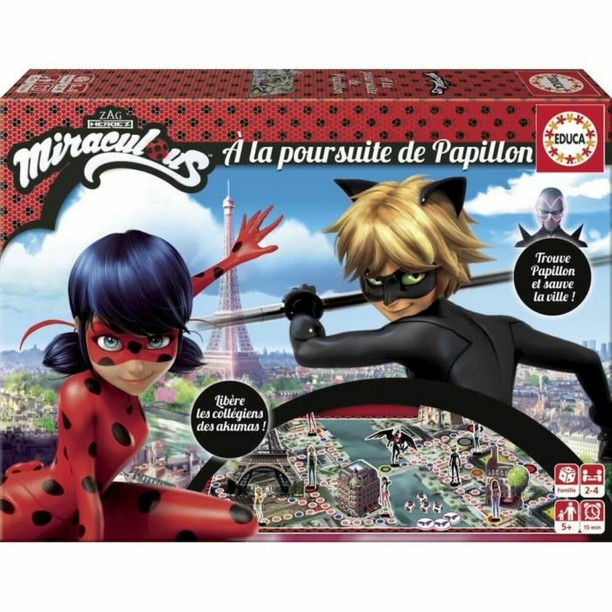 Sällskapsspel Educa A La Poursuite De Papillon (FR) Multicolour (Franska) (Flera språk)