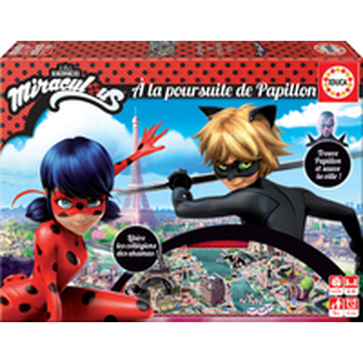 Sällskapsspel Educa A La Poursuite De Papillon (FR) Multicolour (Franska) (Flera språk) - 3