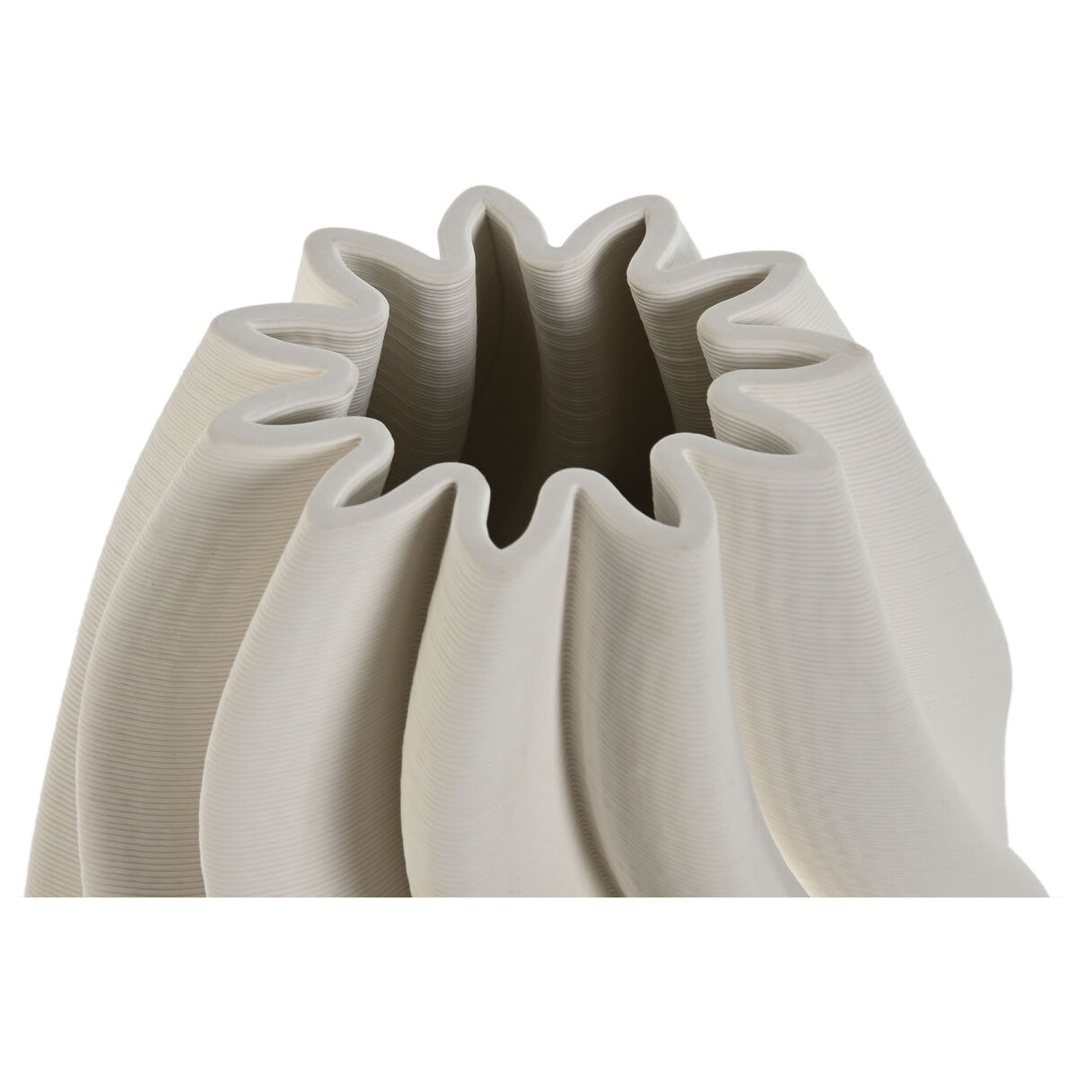 Vas Home ESPRIT Vit Stengods Modern 16 x 16 x 32 cm - 2