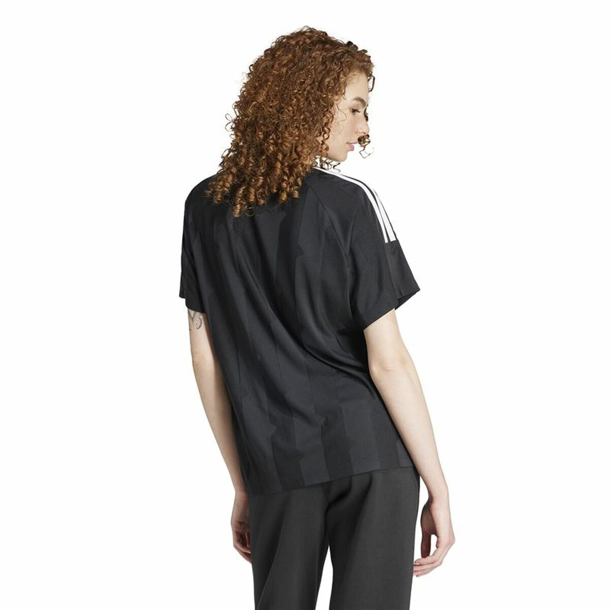T-shirt med kortärm Dam Adidas Tiro Cut Svart - 3