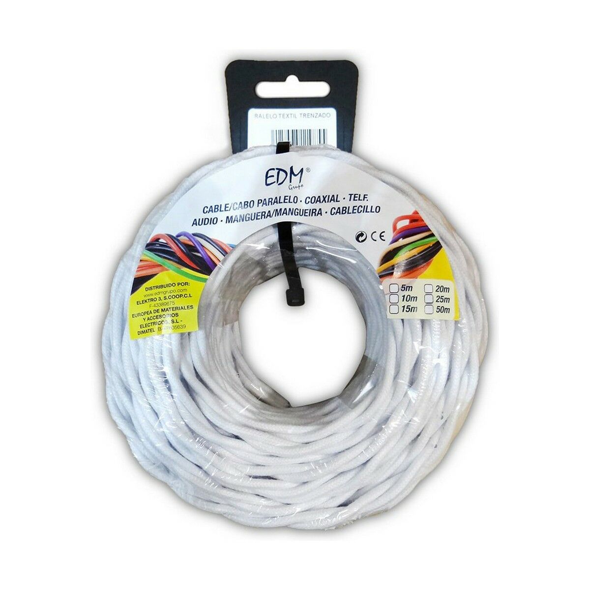 Kabel EDM 11890 Vit 3 x 2,5 mm 5 m - 2
