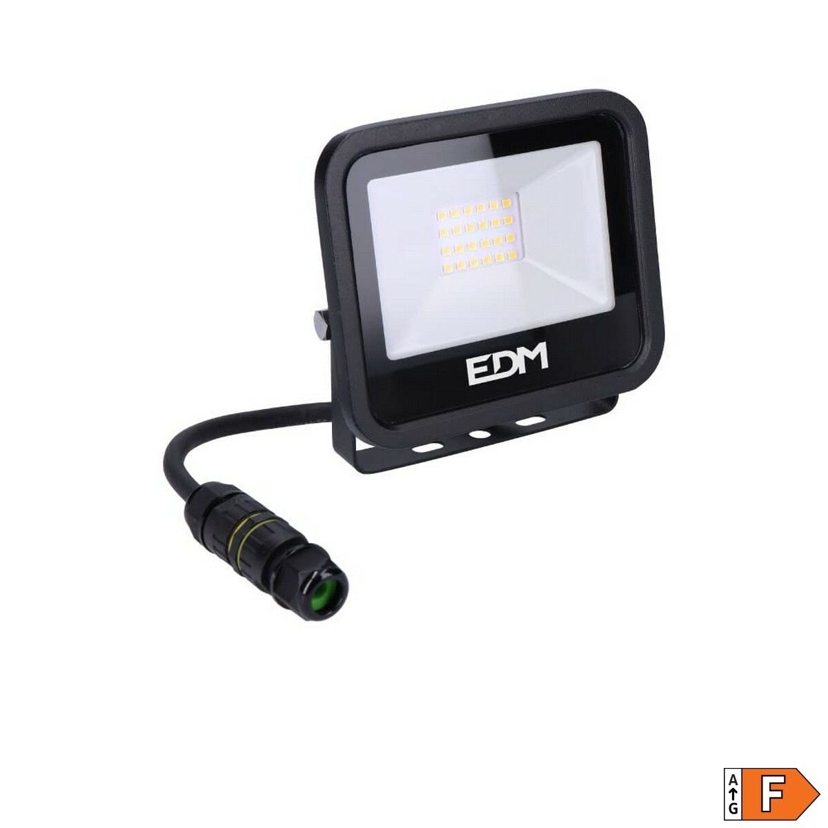 LED spotlight EDM 70401 Black Series Svart F 20 W 12,4 x 10,6 x 2,8 cm (6400 K) - 10