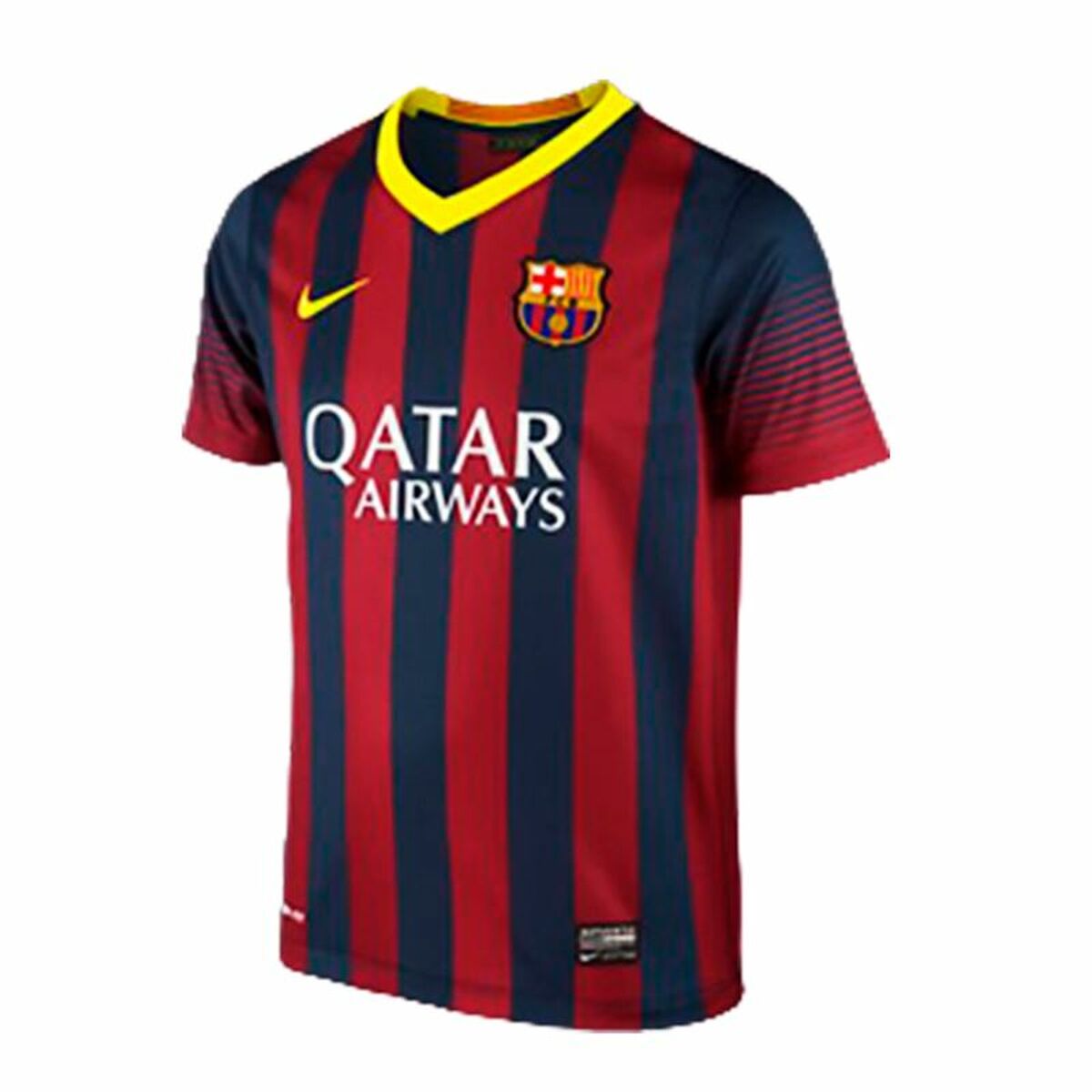 Kortärmad fotbollströja, Barn Qatar Nike FC. Barcelona 2014 Röd - 7