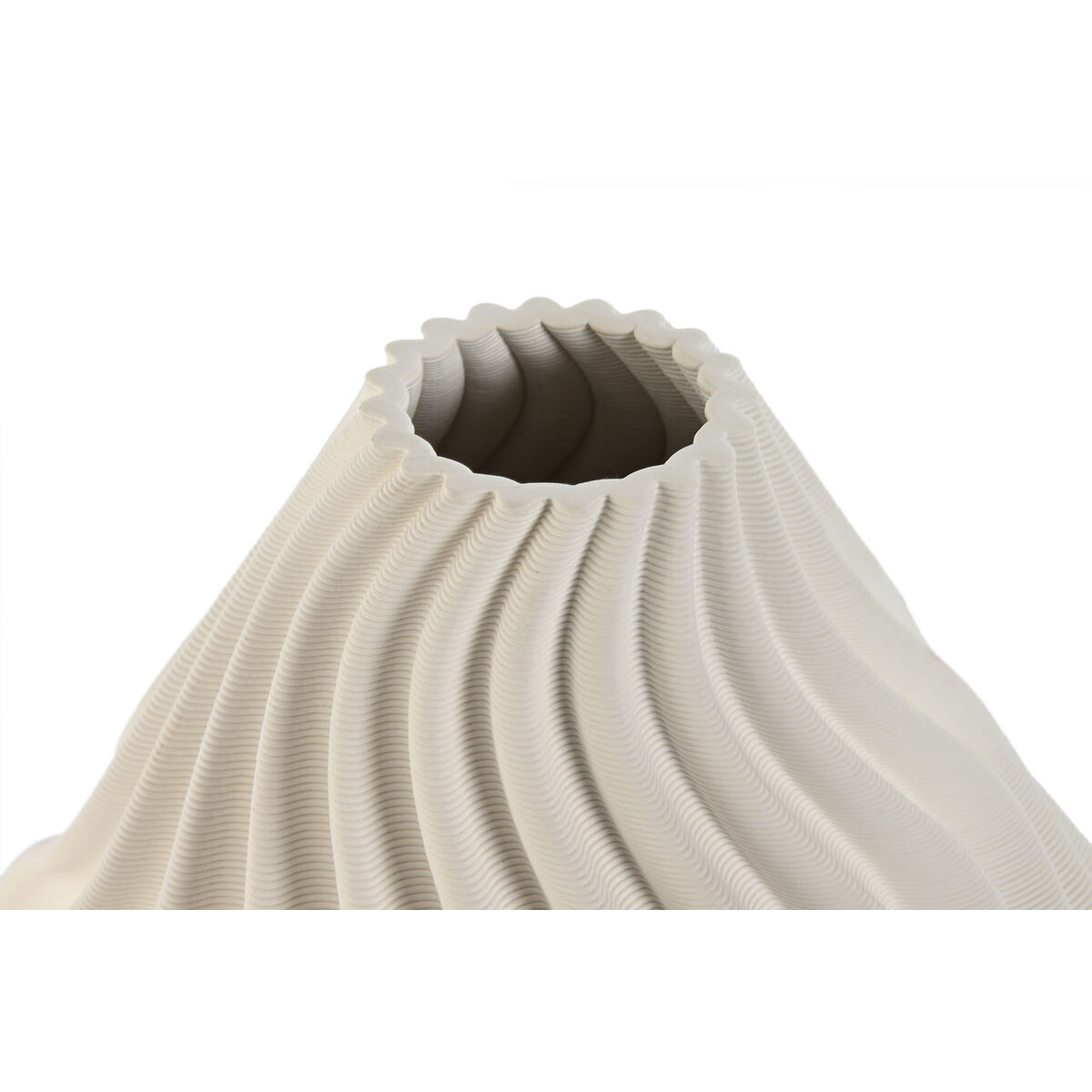 Vas Home ESPRIT Vit Stengods Modern 22 x 22 x 26 cm - 2