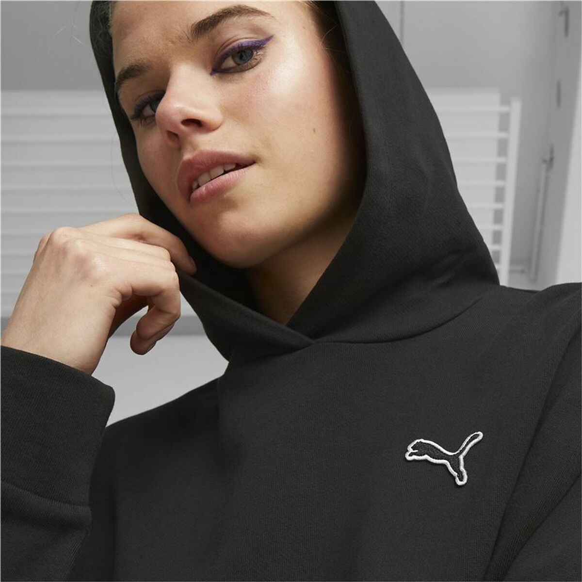 Tröja med huva Dam Puma Better Essentials Svart - 4