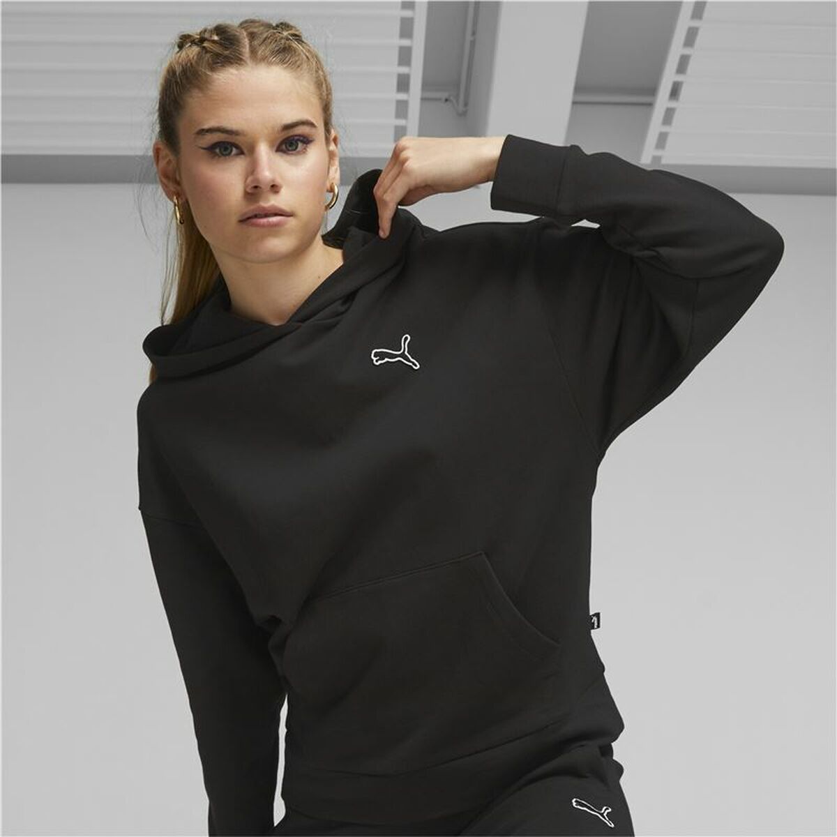 Tröja med huva Dam Puma Better Essentials Svart - 3