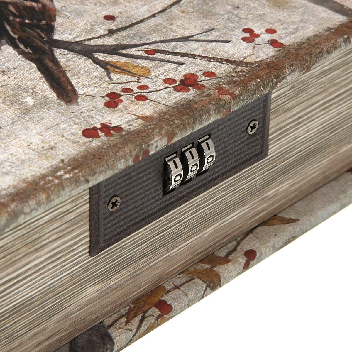 Smyckeskrin Versa Kanvas Trä MDF 7 x 22 x 16 cm Fågel - 3