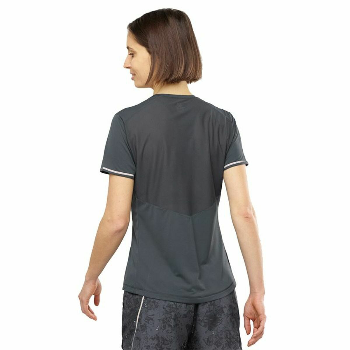 T-shirt med kortärm Dam Salomon Agile Mörkgrå - 5