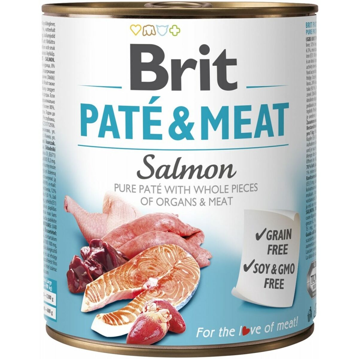 Våt mat Brit                                 Kyckling Lax 800 g
