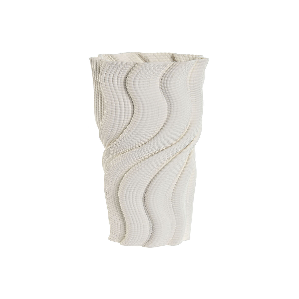 Vas Home ESPRIT Vit Stengods Modern 16 x 16 x 26 cm