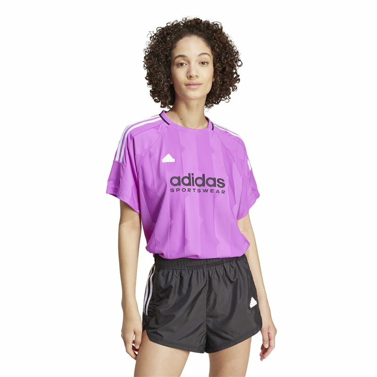 T-shirt med kortärm Herr Adidas Tiro Cut 3 Purpur - 2