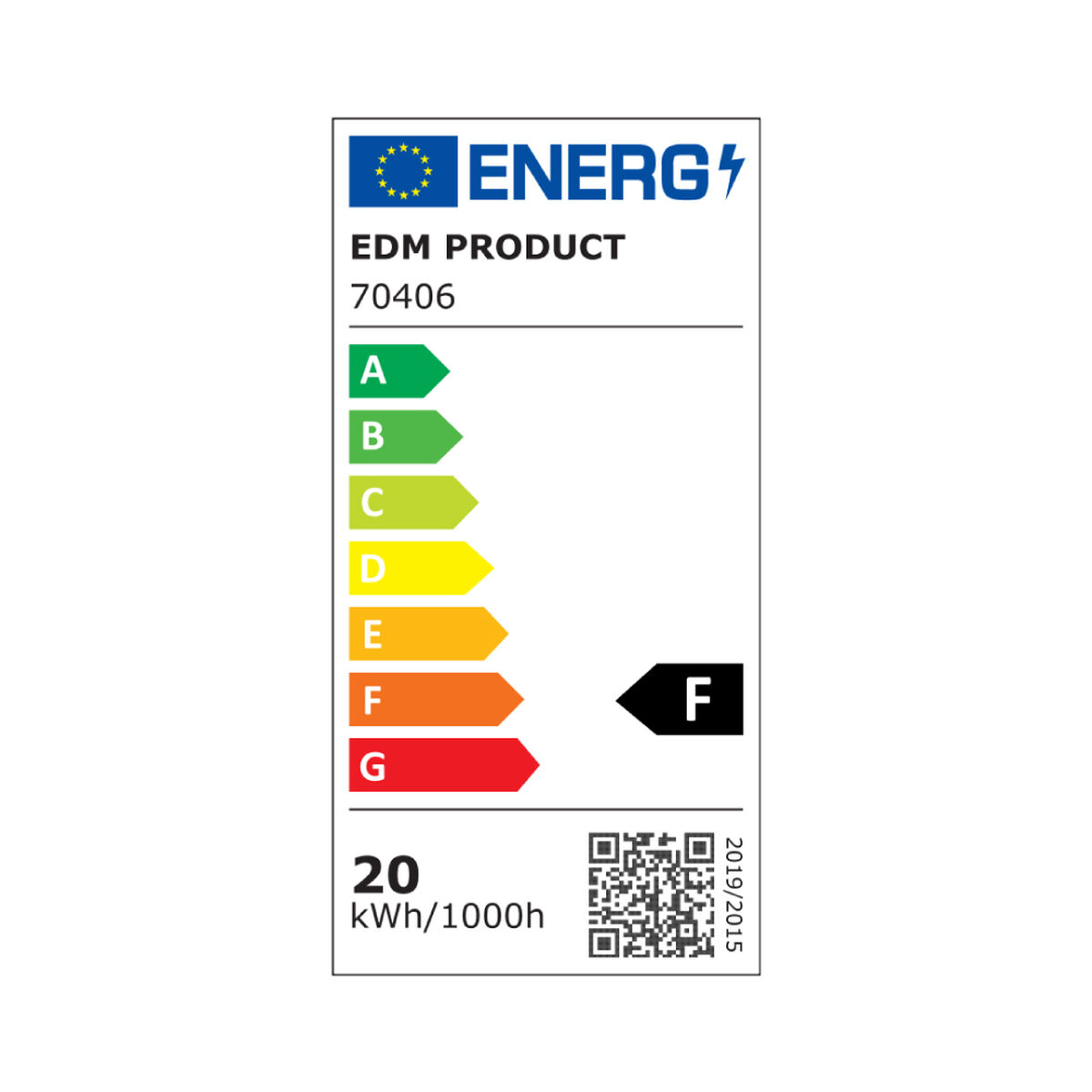 Floodlight/Projektorlampa EDM 70406 Svart F 20 W (4000 K) - 9