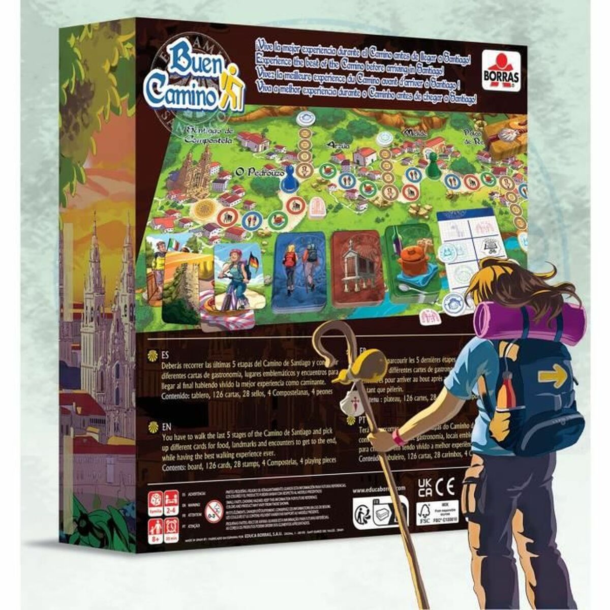 Sällskapsspel Educa Buen Camino (ES-EN-FR-PT) - 3