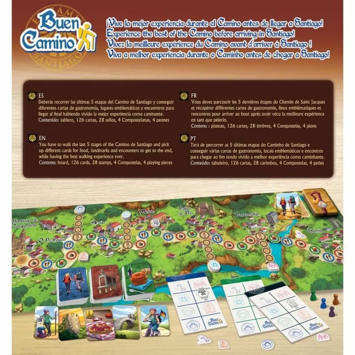 Sällskapsspel Educa Buen Camino (ES-EN-FR-PT) - 2