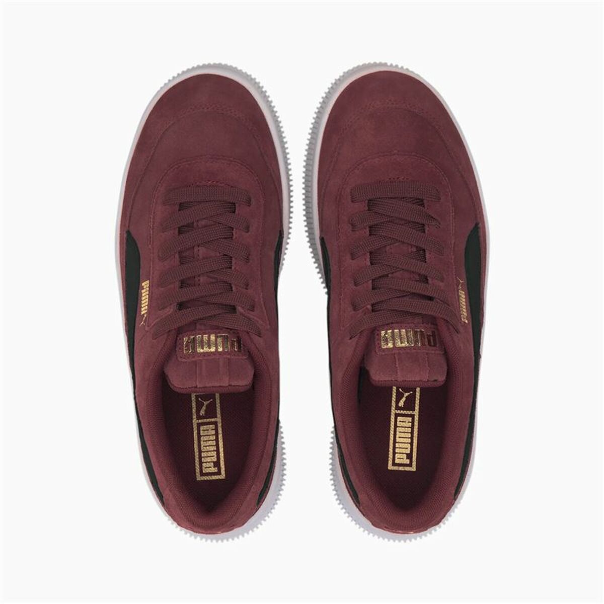 Casual Träningsskor Dam Puma Sportswear Deva Suede Mörkröd - 4