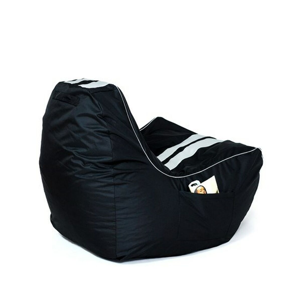 Puff GO GIFT Vit Svart Oxford tejido antidesgarros 140 x 100 x 100 cm 140 x 100 cm - 3
