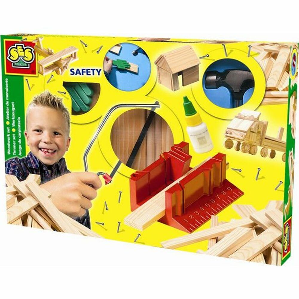 Spel av Trä SES Creative  Joinery workshop Trä (29 Delar) (1 Delar)