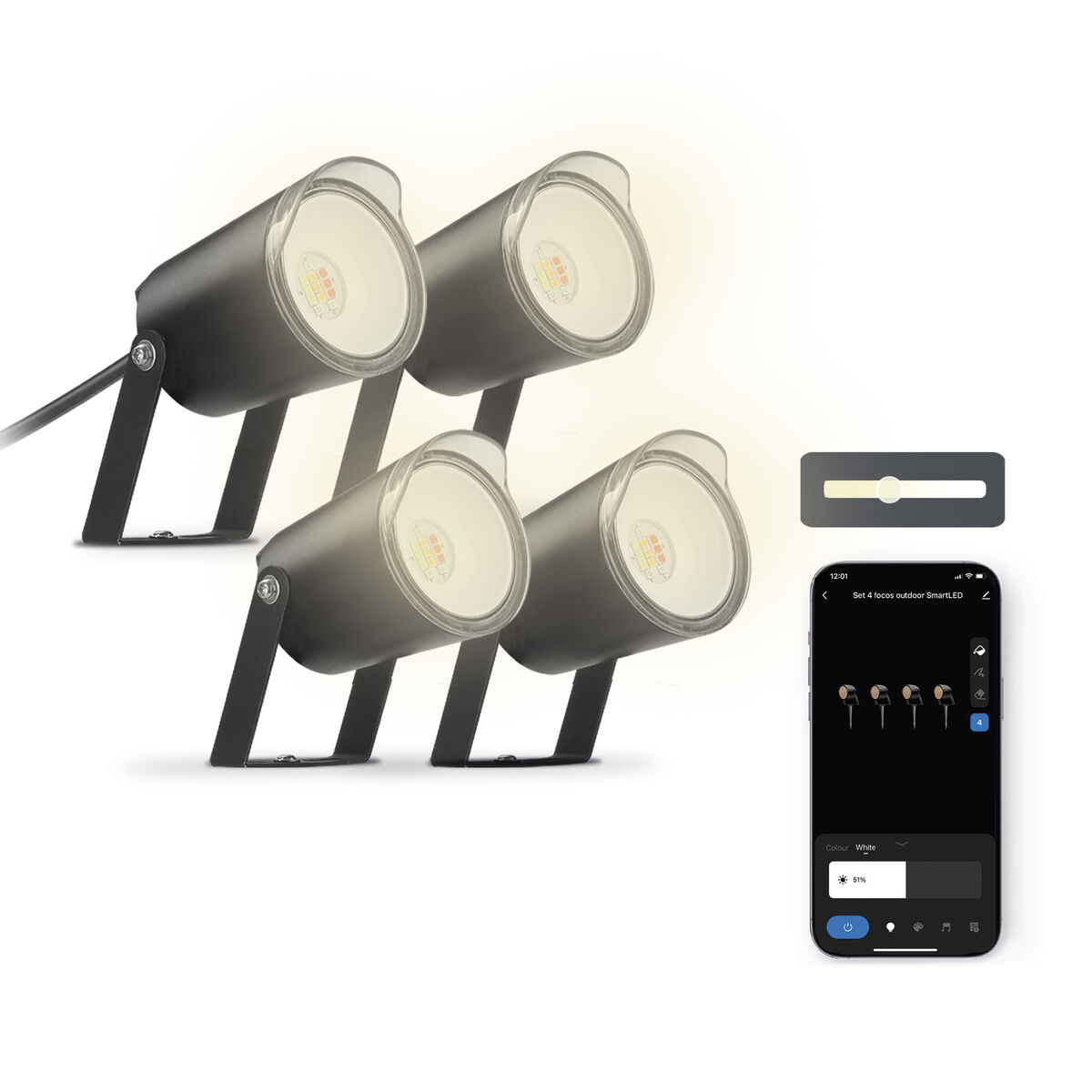 LED spotlight KSIX SmartLED Svart (3000K) - 11
