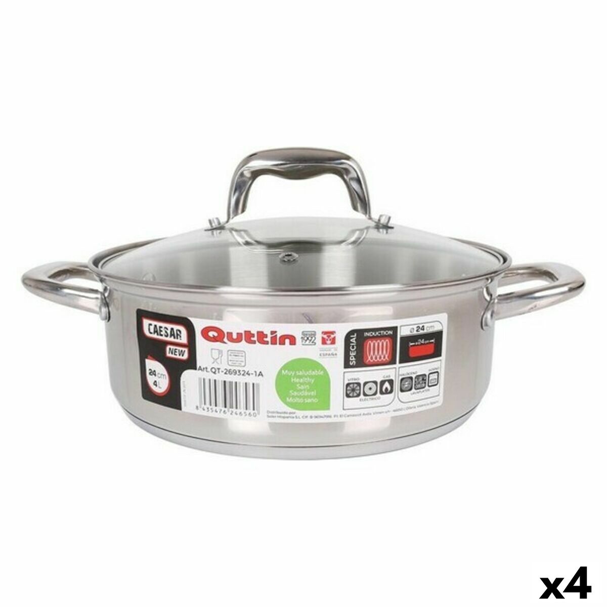 Gryta med lock Quttin 139505 (ø 24 cm) - 3