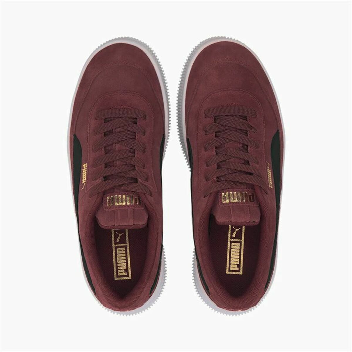 Casual Träningsskor Dam Puma Sportswear Deva Suede Mörkröd - 11